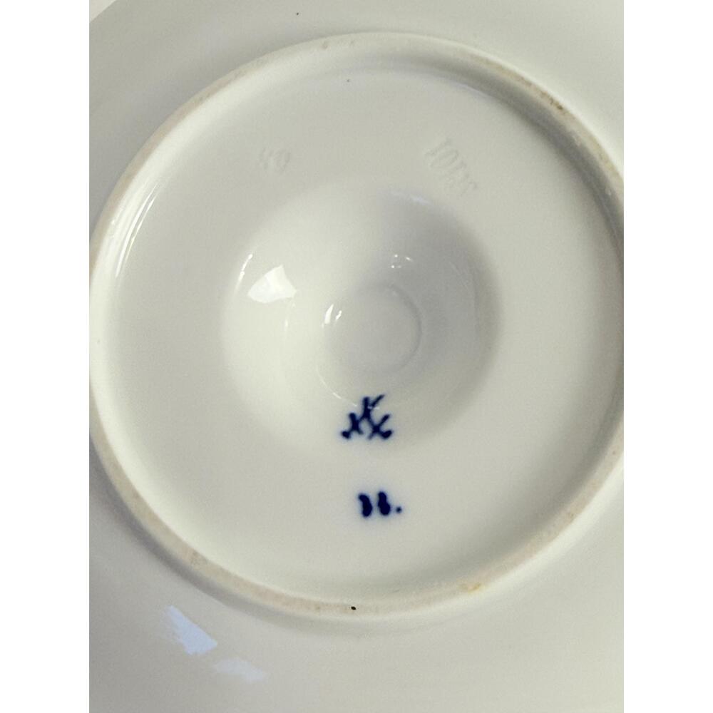 Antique Meissen Blue Onion Porcelain Matchbox Holder Traditional Germany - Picture 7 of 12